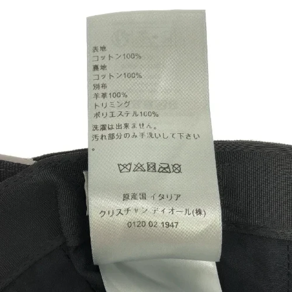 Dior Vintage Pre-owned Cotton hats Black Dames