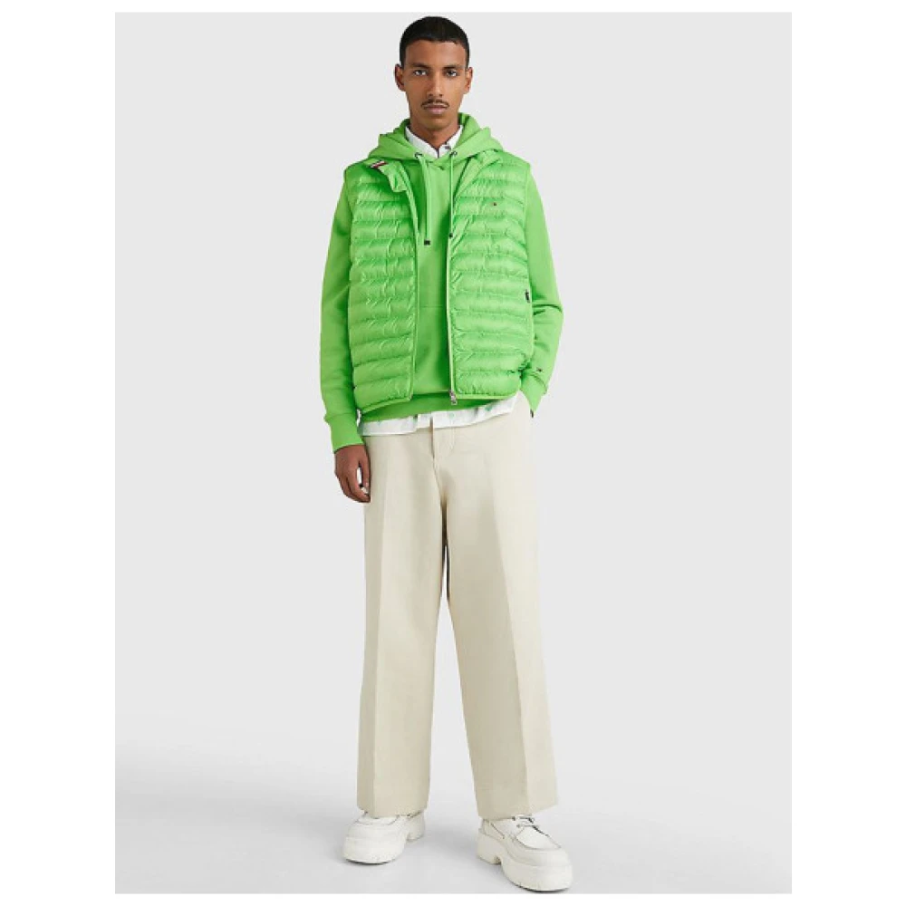 Tommy Hilfiger Mouwloze gewatteerde jas van gerecycled polyester Green Heren