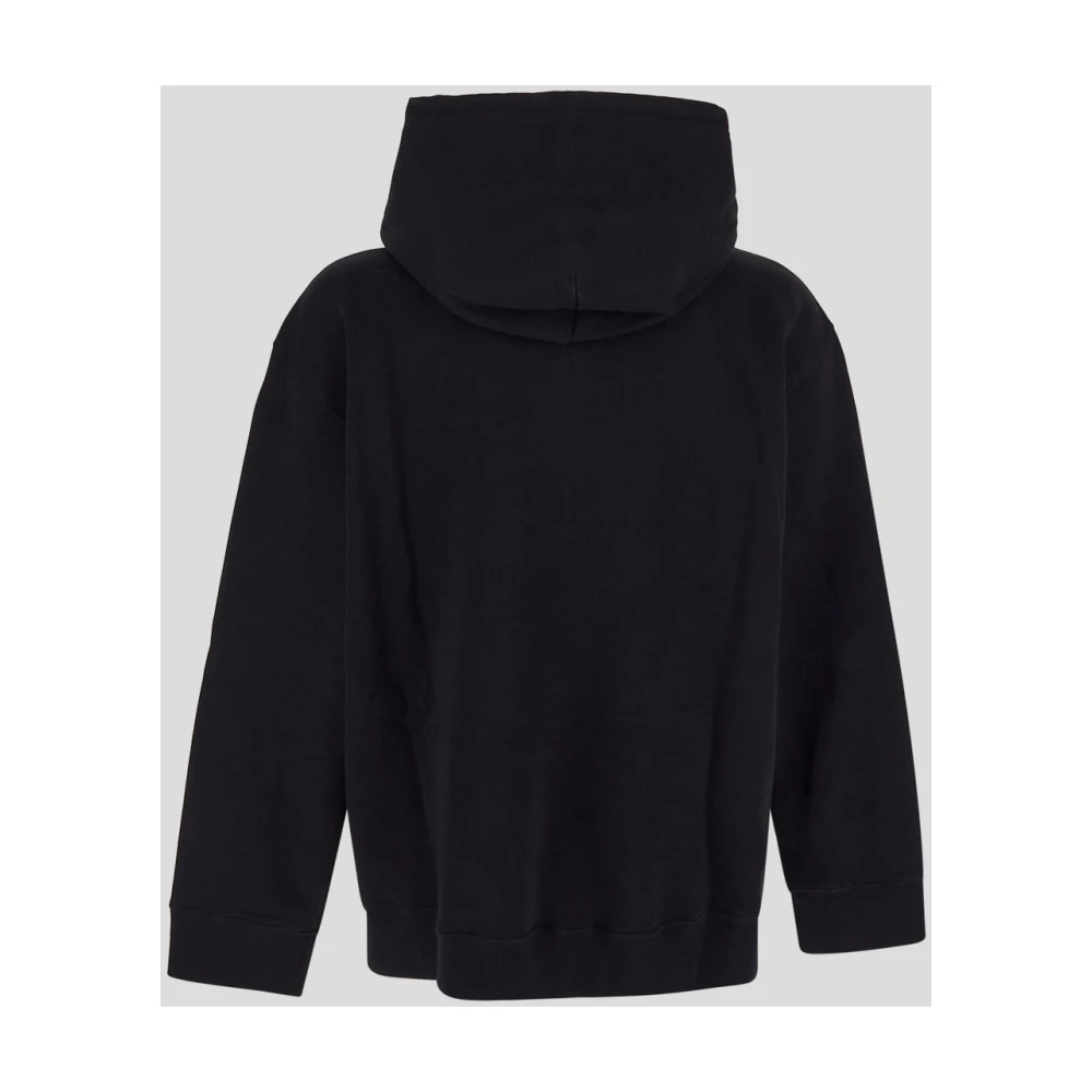 MM6 Maison Margiela Zwarte katoenen sweatshirt met lange mouwen Black Heren