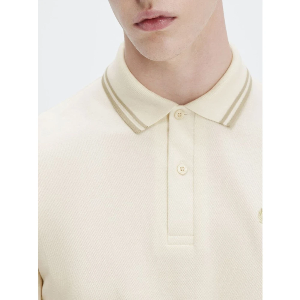 Fred Perry Polo Shirts Beige Heren