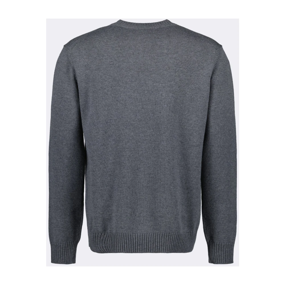 Versace Milano Geborduurde Trui Gray Heren