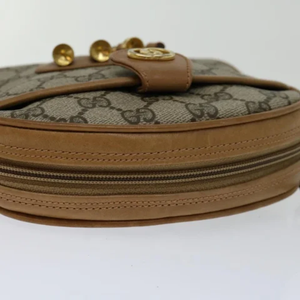 Gucci Vintage Pre-owned Leather gucci-bags Beige Dames