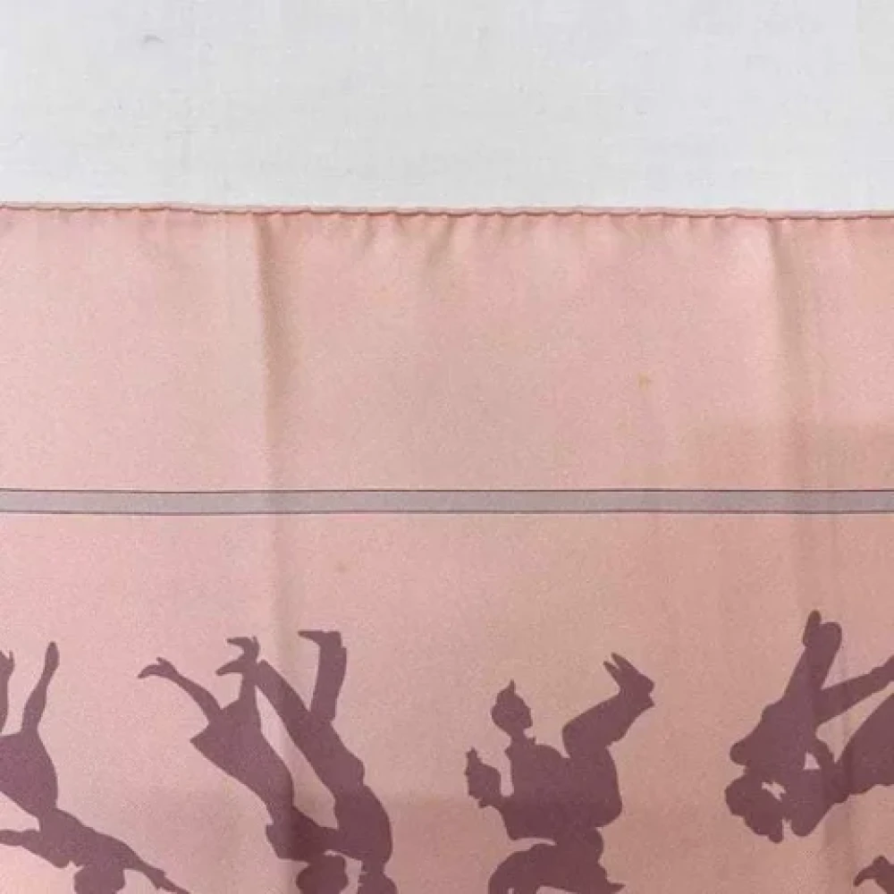 Hermès Vintage Pre-owned Silk scarves Pink Dames