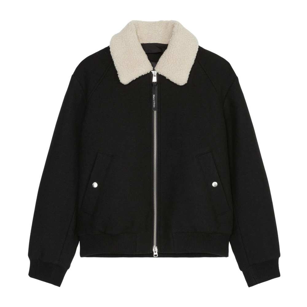 Marc O'Polo Wollen blouson regular Black Heren
