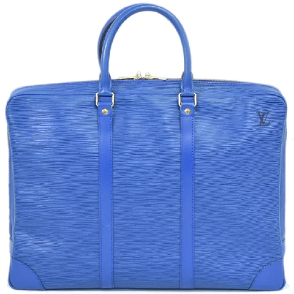 Louis Vuitton Vintage Pre-owned Leather louis-vuitton-bags Blue Dames