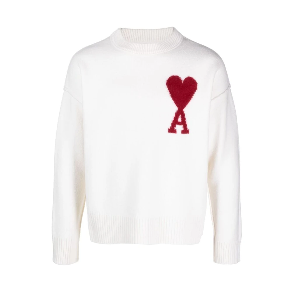 Knitwear > Round-neck Knitwear - - Ami Paris - Modalova