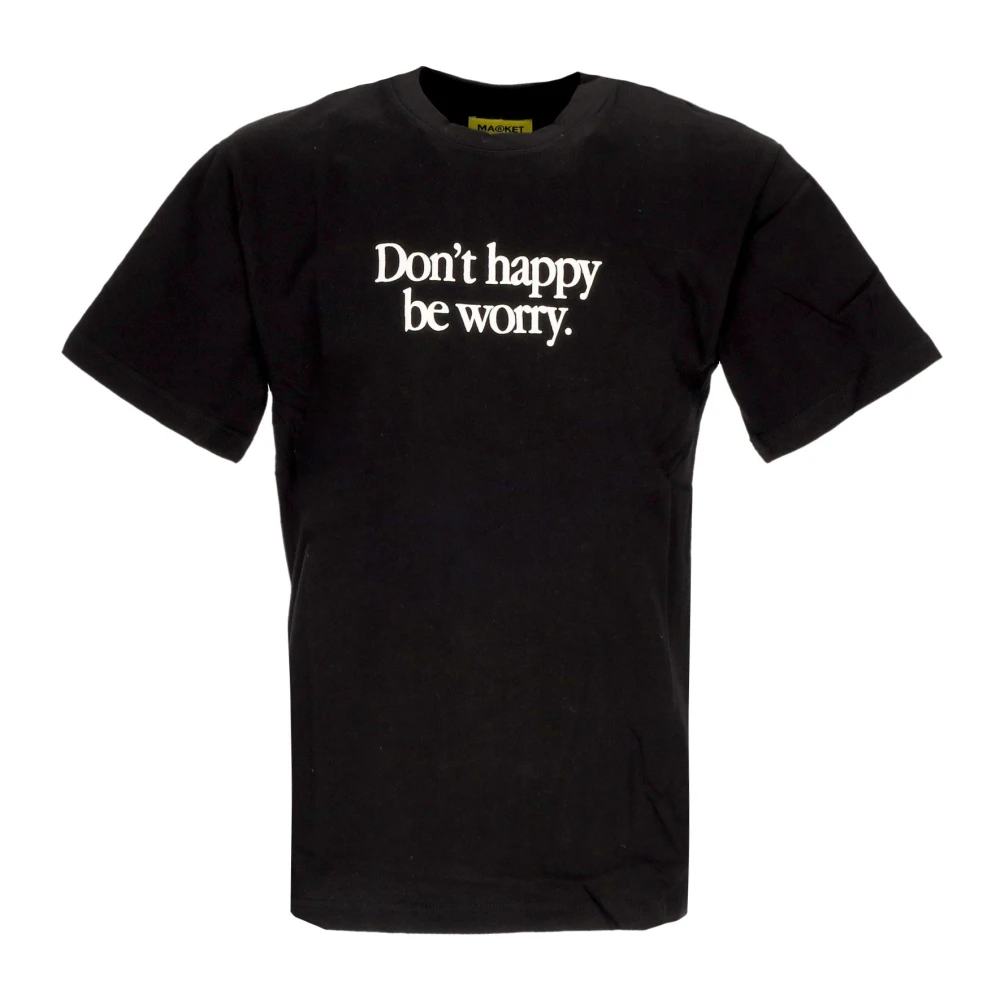 Market Aarde Op Vuur Smiley Tee Black Heren