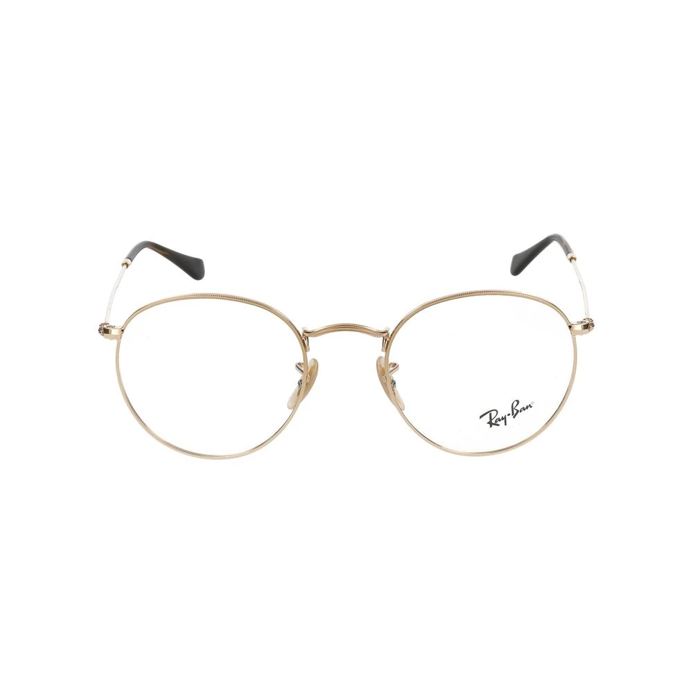 Ray-Ban Eyeglasses Round Metal Optics - Arista Gold Frame Clear Lenses 50-21, RB3447V - Image 6