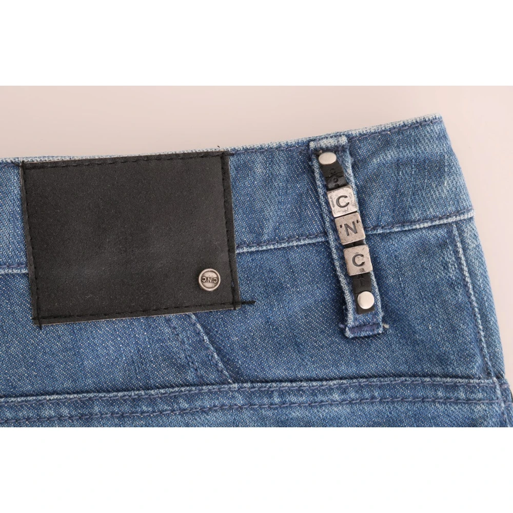 Costume National Elegante Boy Fit Blue Wash Jeans Blue Dames