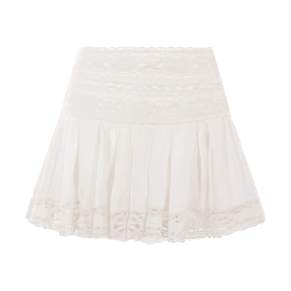 Isabel Marant Étoile Witte Linnen Katoenen Rok White Dames