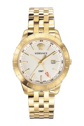 champagne-steel-strap-white-dial-gmt-watch