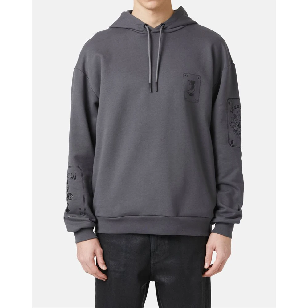 Iceberg Grijze hoodie Gray Heren