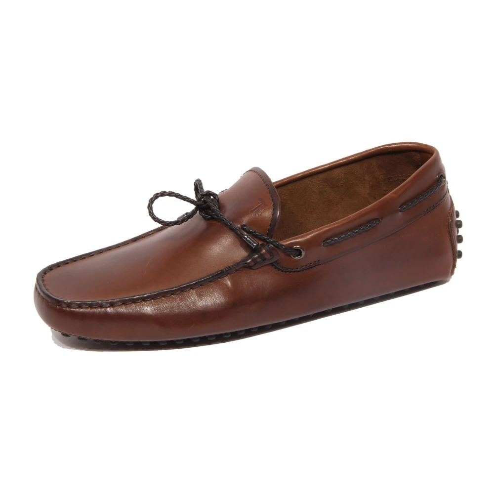 Tod's Men's Brown Laccetto My Colors New Gommini 122 - Boat Shoes - 6 Uk - Shoes