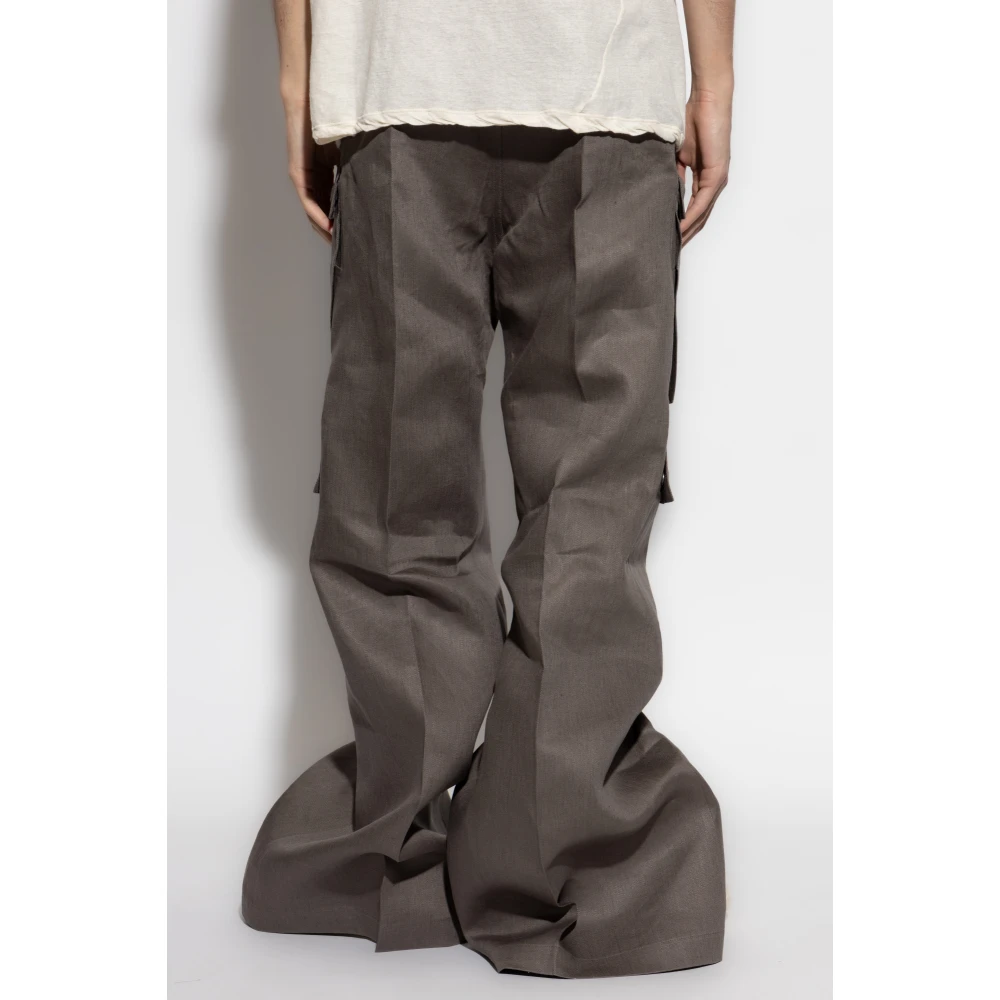 Rick Owens Linnen broek Gray Heren