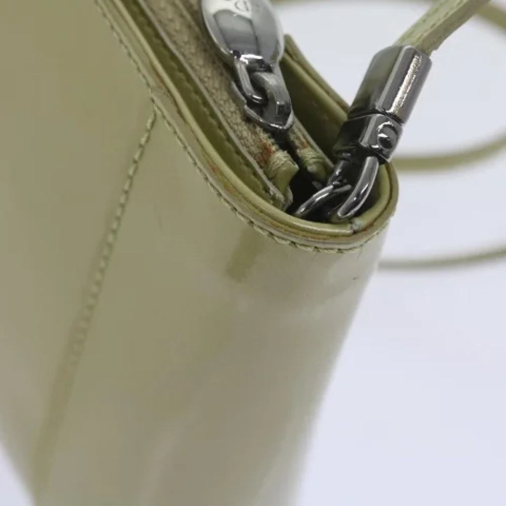 Dior Vintage Pre-owned Leather shoulder-bags Beige Dames