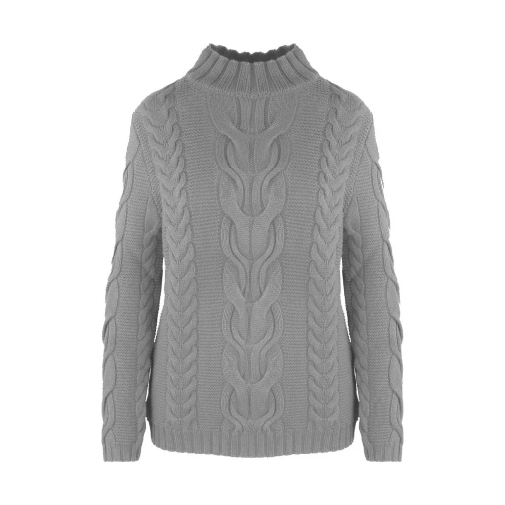 Malo Dames Wol Kasjmier Trui Gray Dames