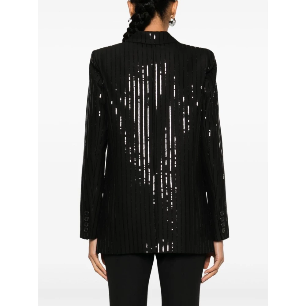 Ermanno Scervino Elegante Zwarte Blazer voor Vrouwen Black Dames
