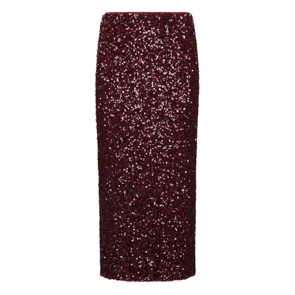スカート ROTATE BIRGER CHRISTENSEN SEQUINED MIDI SKIRT ROTATE BIRGER CHRISTENSEN Sequined stretch-mesh midi skirt