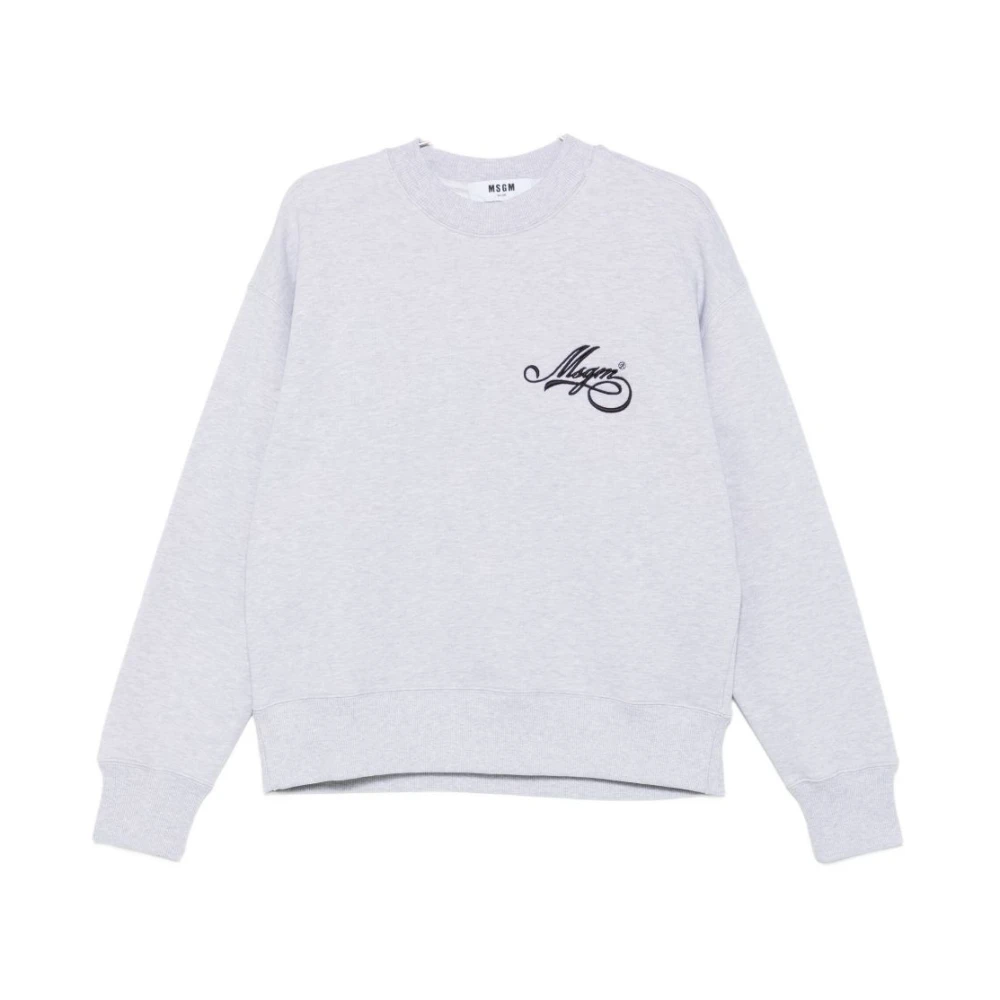 Msgm Women's Gray Jumpers - Sweatshirts - S - Sweatshirts & Hoodies