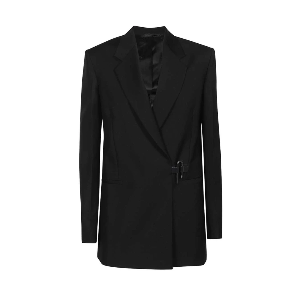 Givenchy Wollen Blazer met Gespsluiting Black Dames