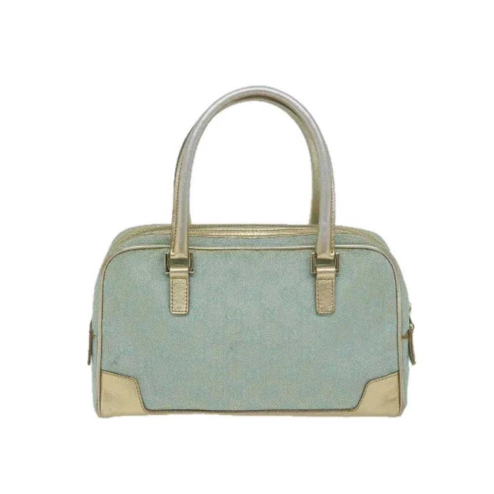 Gucci Vintage Pre-owned Canvas handbags Blue Dames