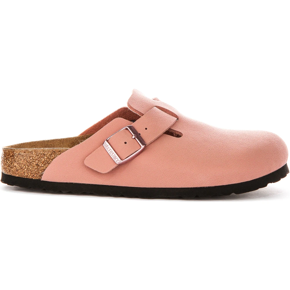 Birkenstock Boston - Kids Pink Nubuck Shoes Grade-School - Size 5 - Image 3