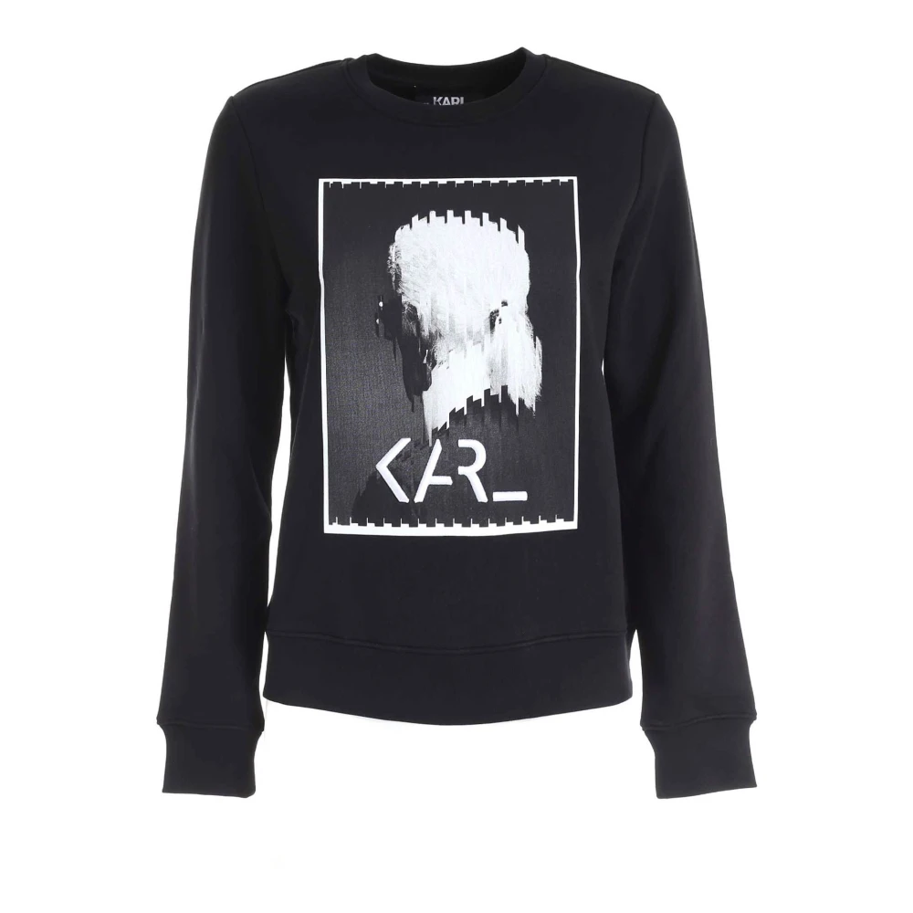 Karl Lagerfeld Tröja Hoodies Black, Dam