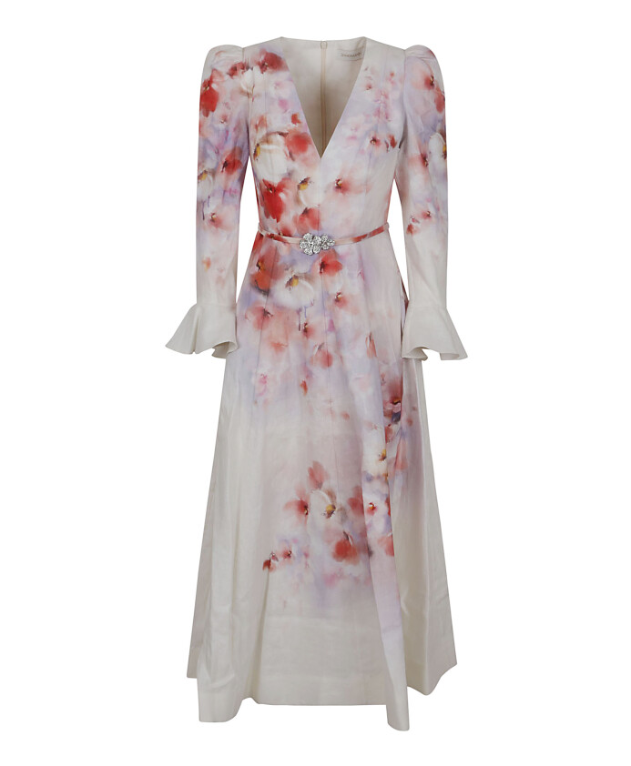 robe-en-lin-rose-et-violet