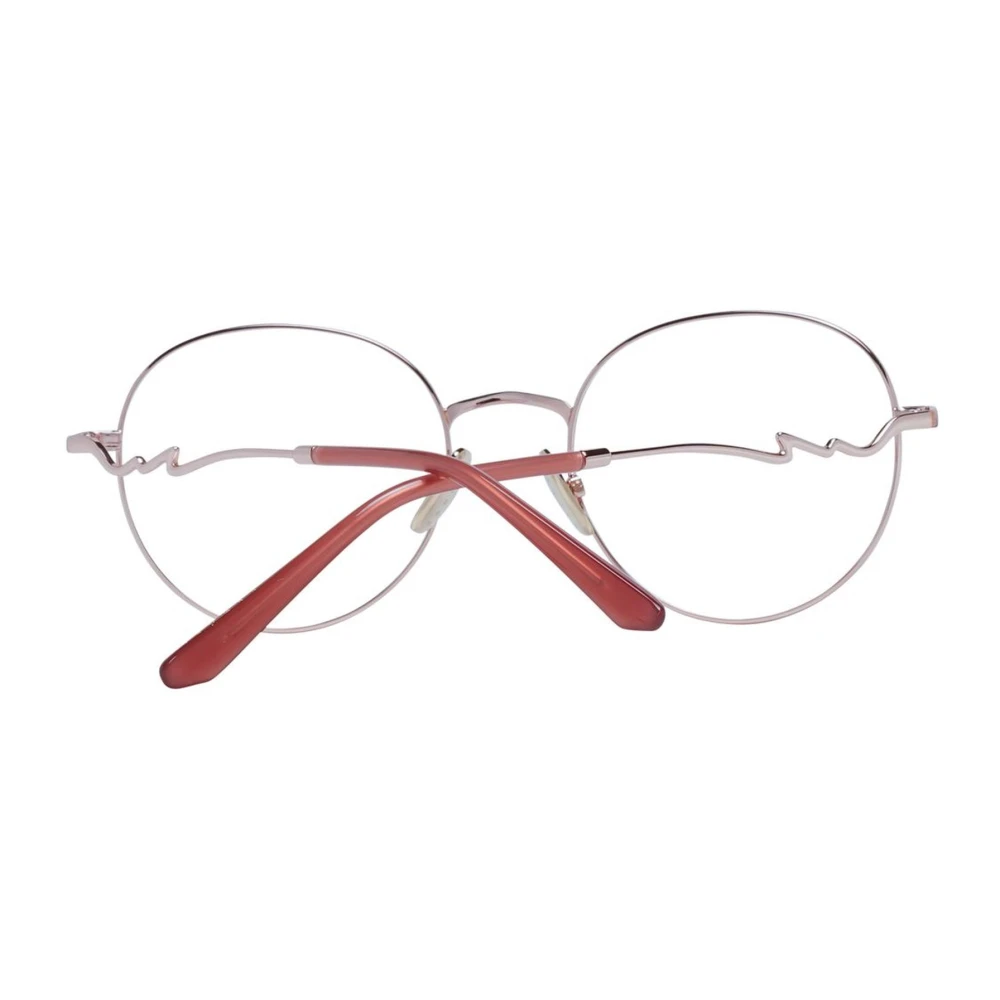 sandro Rode Ronde Metalen Optische Frames Red Dames