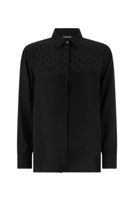 Silk Blend Shirt med Monogram RC