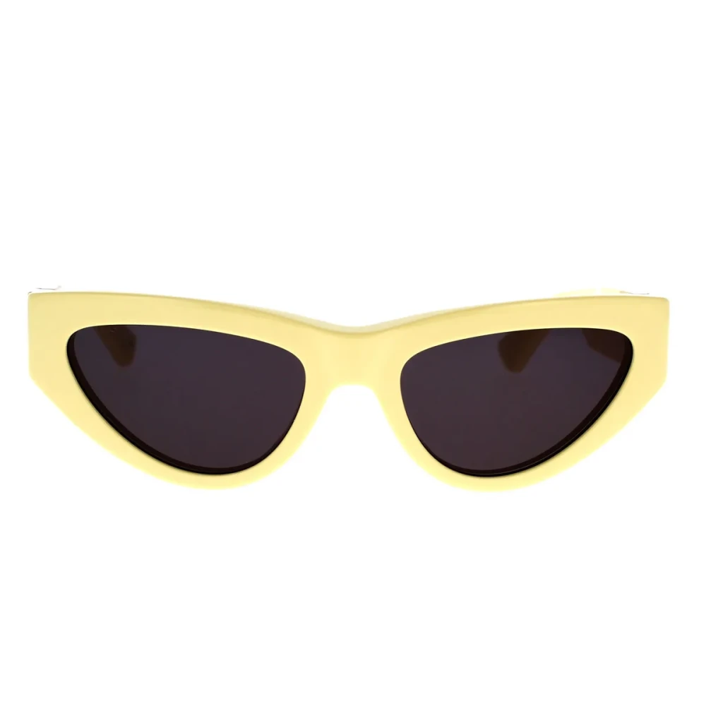 Bottega Veneta Women's Yellow Sunglasses, 55 Mm, Cat-Eye Sunglasses