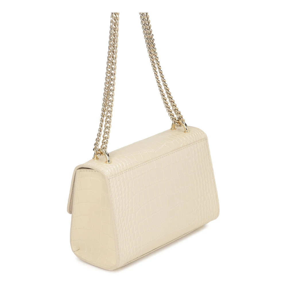 Kazar Geëtste leren tas Beige Dames