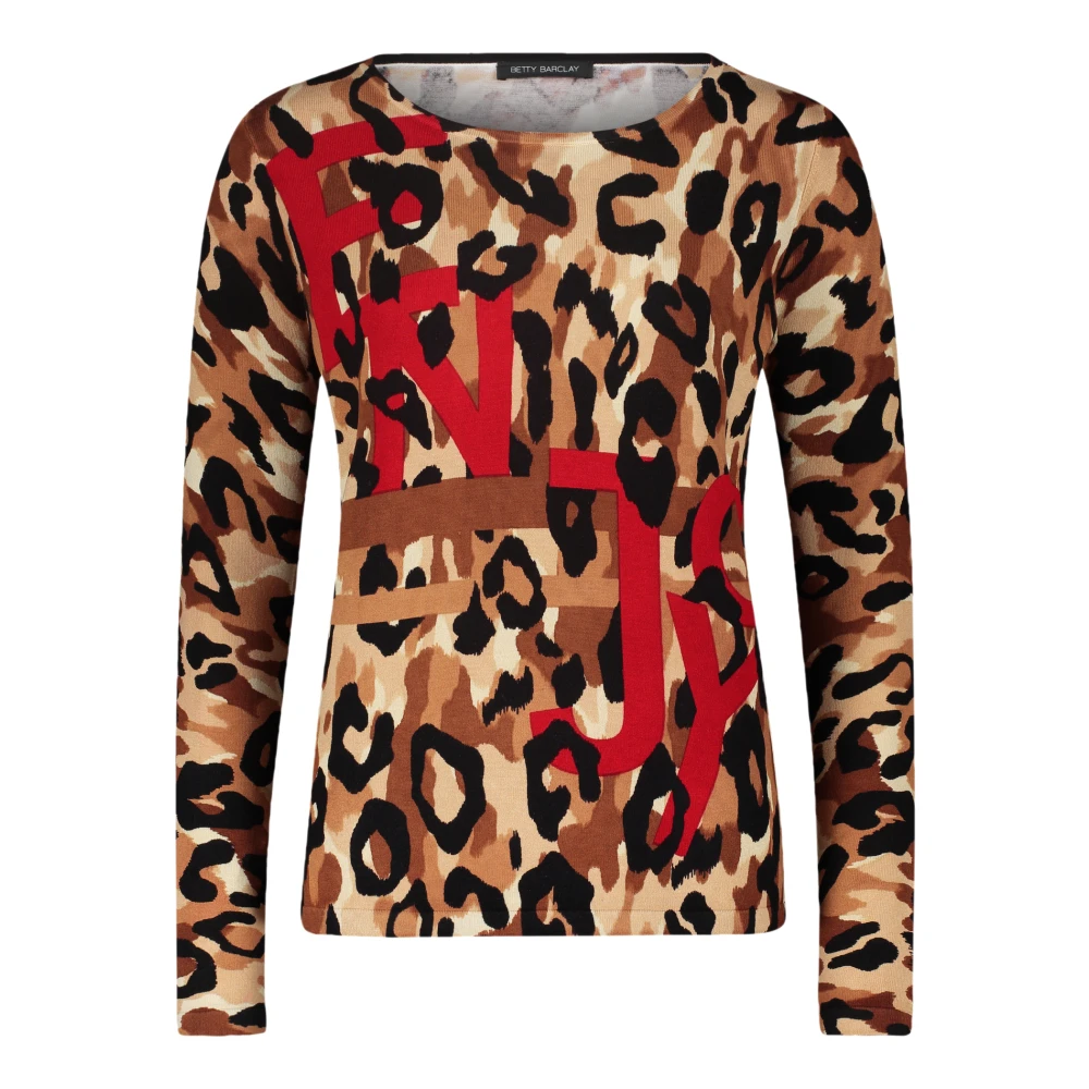 Betty Barclay Dierenprint Fijngebreide Trui Multicolor Dames