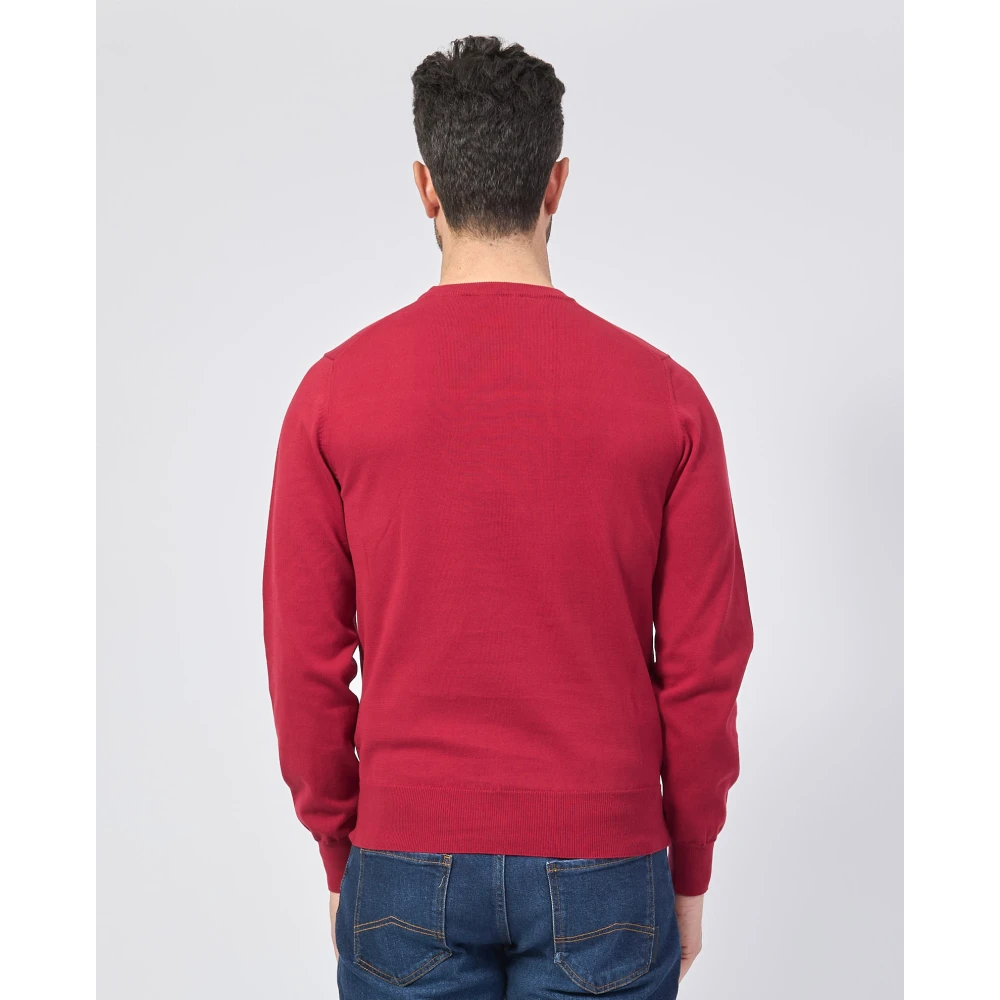 K-way Rode Crew Neck Sweater Red Heren