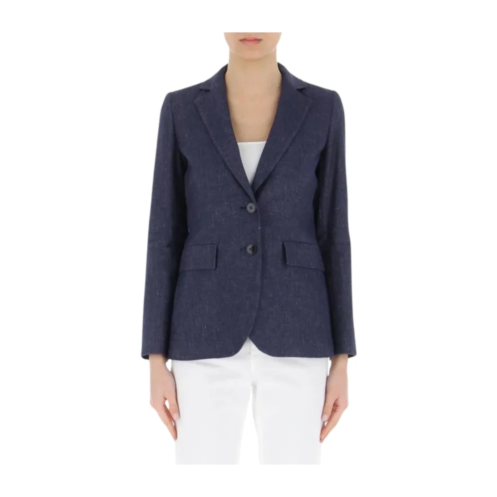 Marella Stijlvolle Jas voor Vrouwen Blue Dames