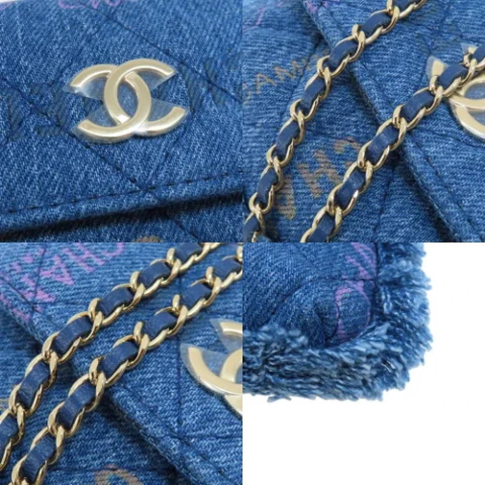 Chanel Vintage Pre-owned Fabric chanel-bags Blue Dames