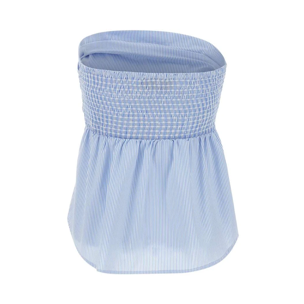 Kaos Gestreepte Katoenmix Top Italië Blue Dames
