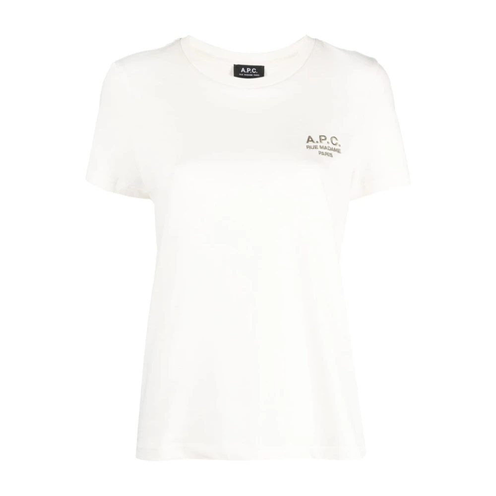 A.p.c. Denise Korte Mouw T-Shirt White Dames