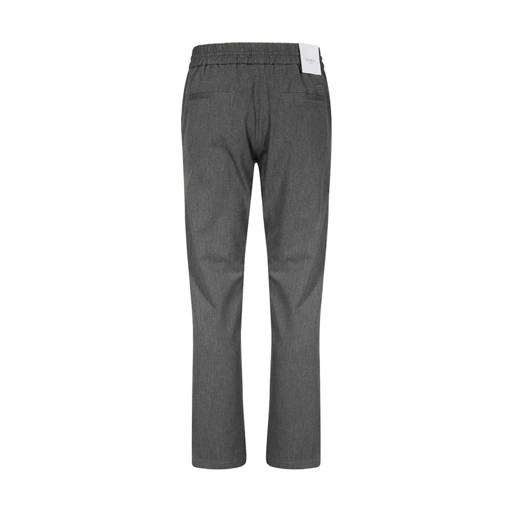 Les Deux Broek met elastische taille en achterzakken Gray Heren