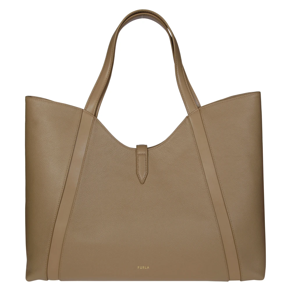 Furla XL Hobo Tas Beige Dames