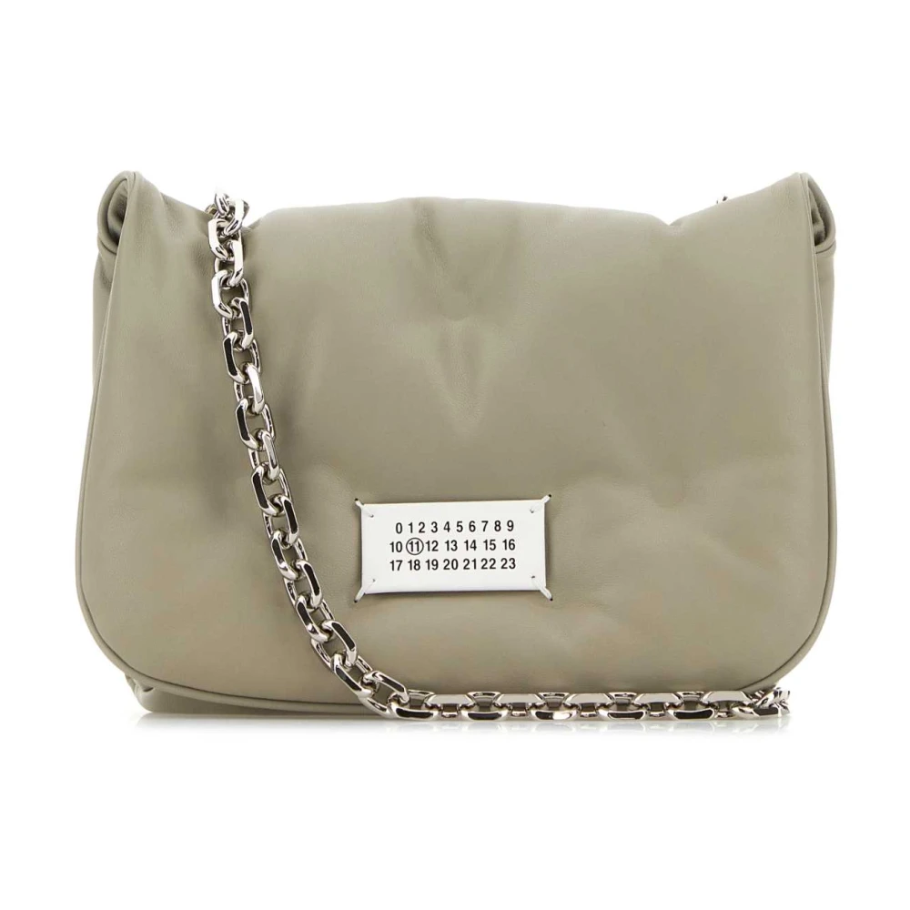 Maison Margiela Nappa Läder Crossbody Väska Gray, Dam