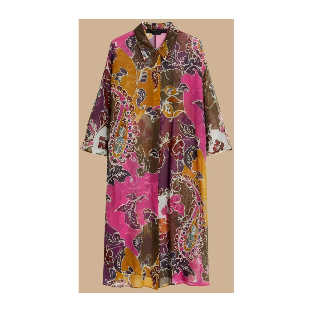 Marina Rinaldi Zijden Tuniek met Ornamenteel Patroon Multicolor Dames