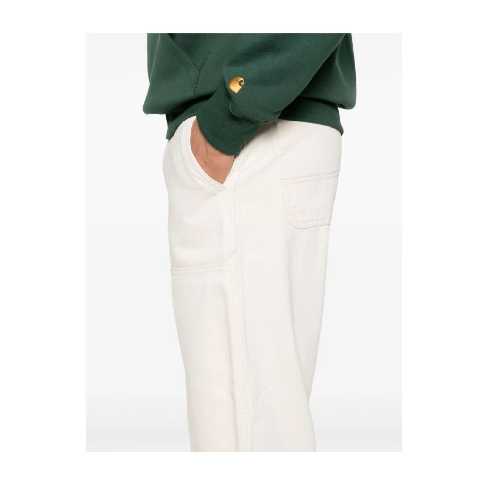 Carhartt WIP Wijde Broek Knie Pant Stijl White Heren