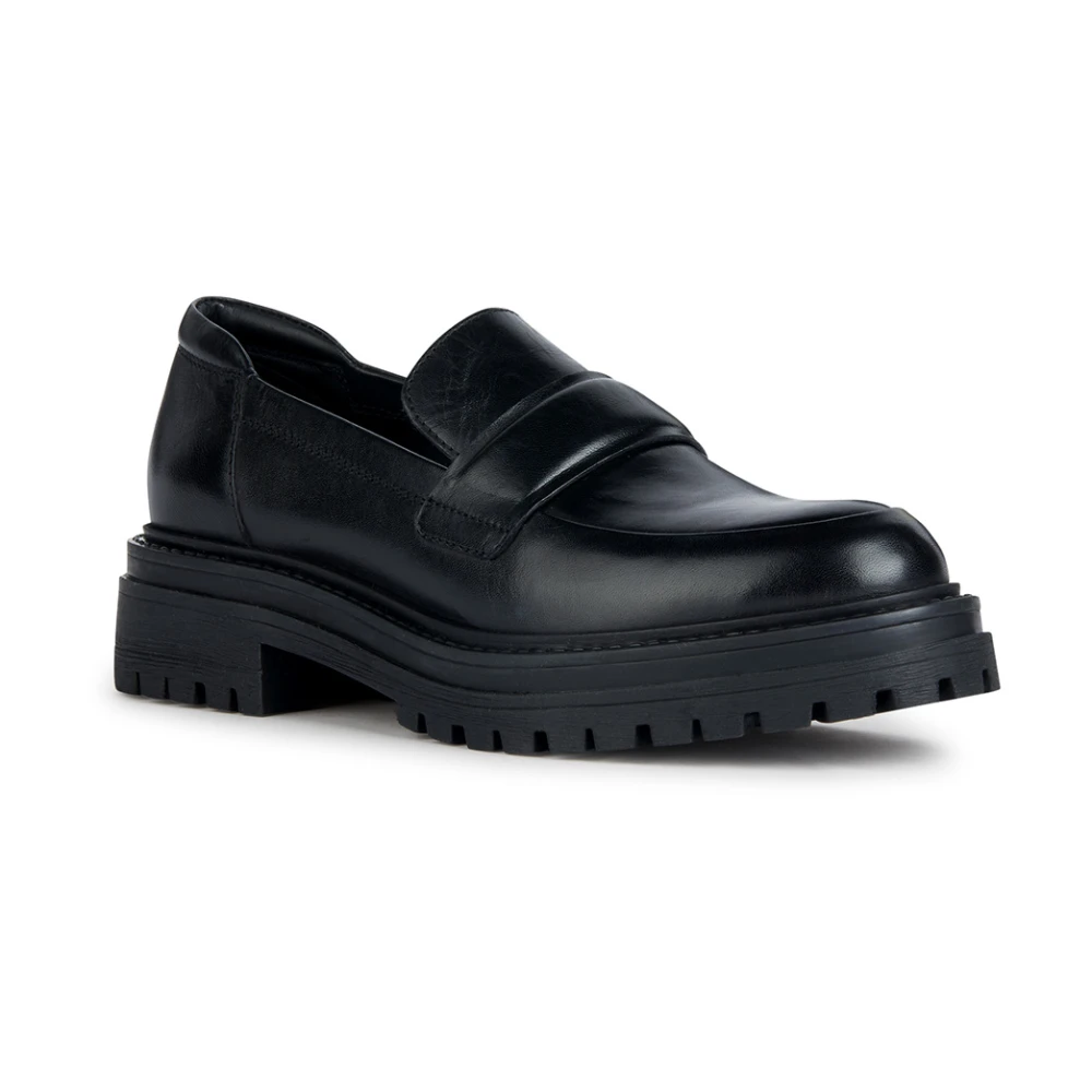 Geox Ademende Loafer met Stadsuitstraling Black Dames