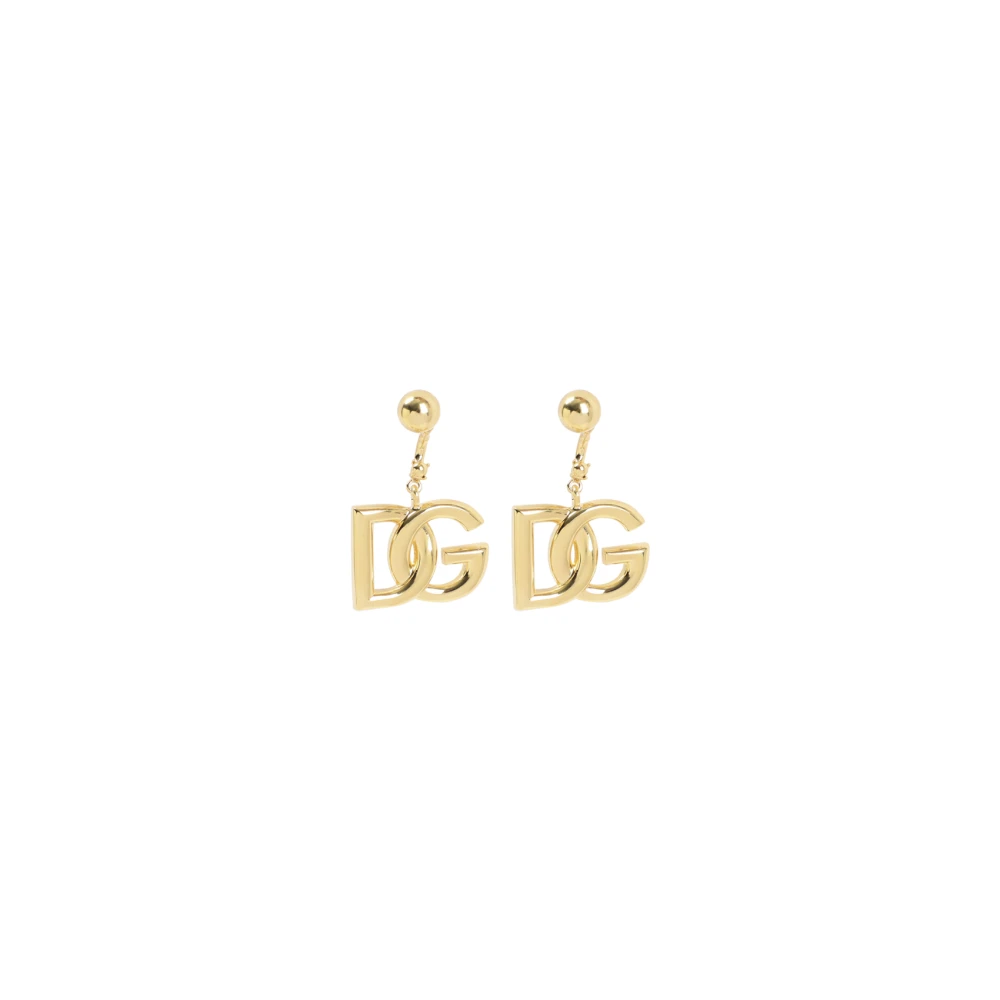 Dolce & Gabbana Women's Yellow Dg Logo Earrings