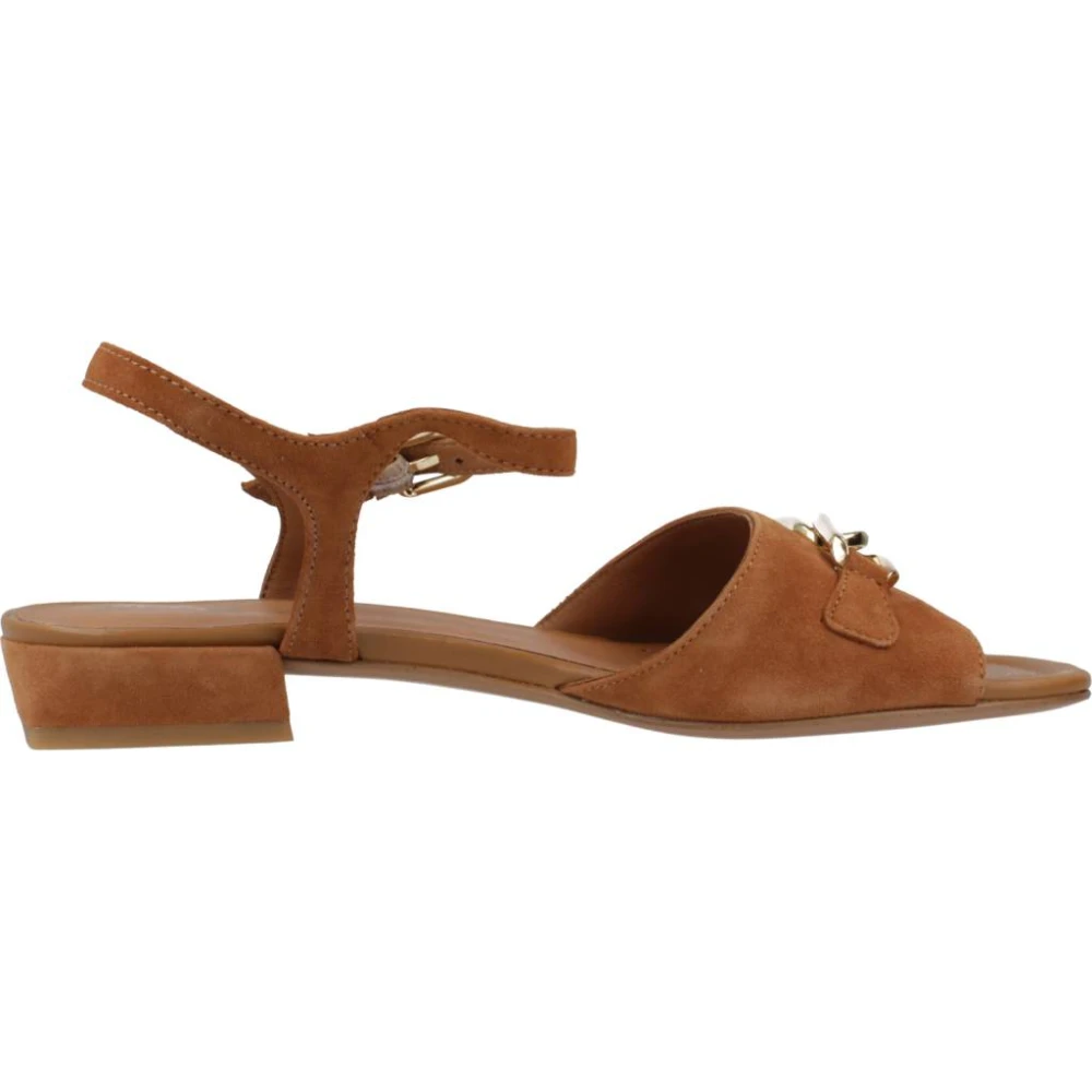 Geox Flat Sandals Brown Dames