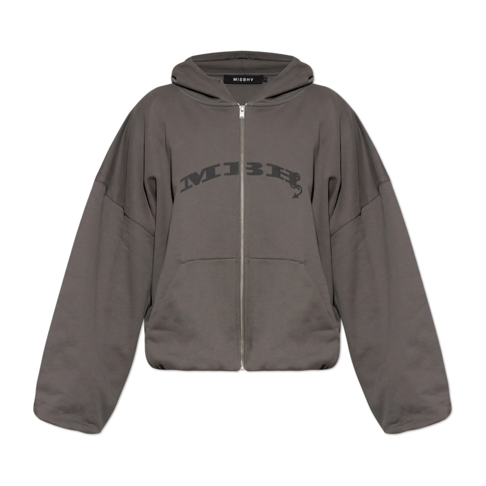 Misbhv Mannelijk Grijs Hoodies & Sweatvesten Heren, L, Sweatshirts & Hoodies