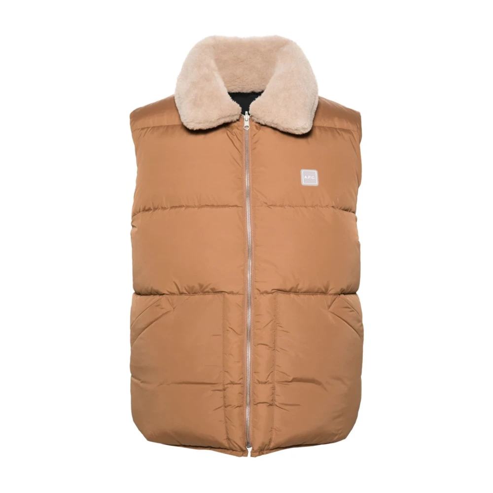 A.p.c. - Jackets > Vests - Beige - A.p.c. - Modalova
