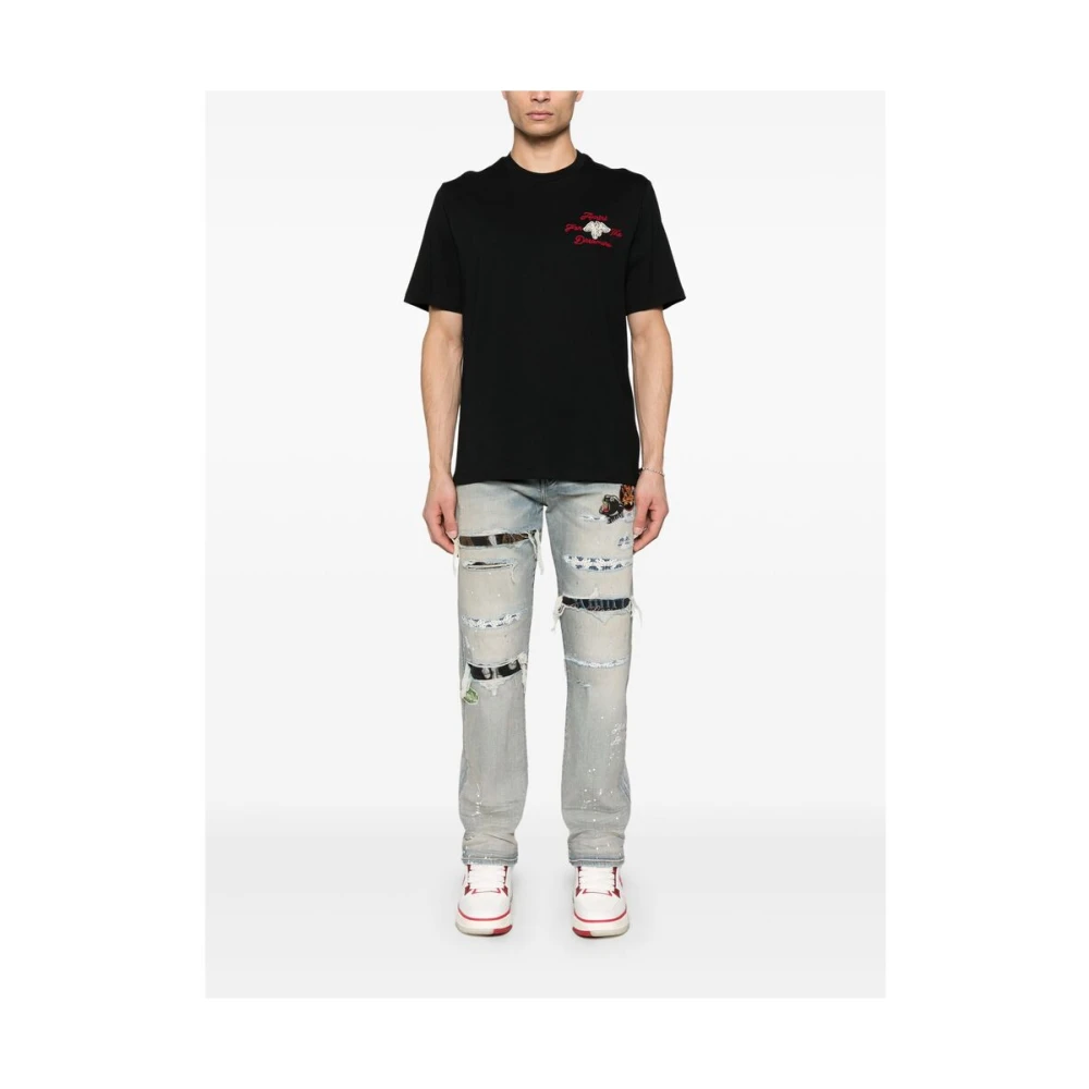 Amiri Lichtblauwe Ripped Jeans Blue Heren