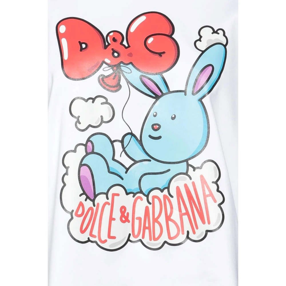 Dolce & Gabbana Witte T-shirts en Polos White Dames